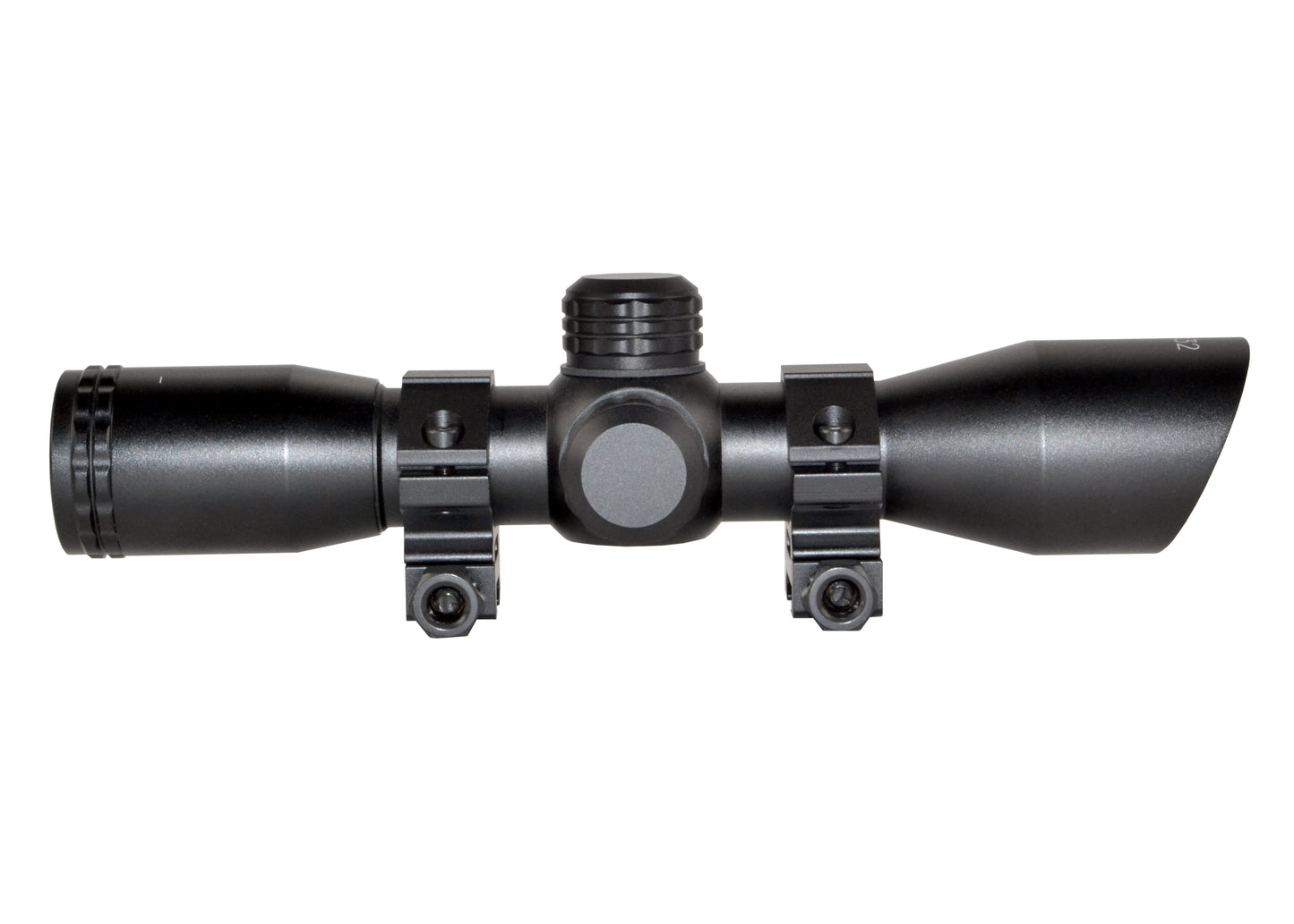 Kexuan 4X32MLF Compact Scope with Red/Green 5 Line Reticle and 1" Picatinny Scope Rings