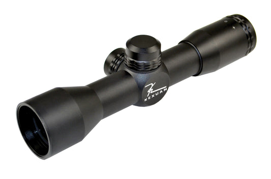 Kexuan 4X32MR Compact Scope with Rangefinder Reticle and 1" Picatinny Scope Rings