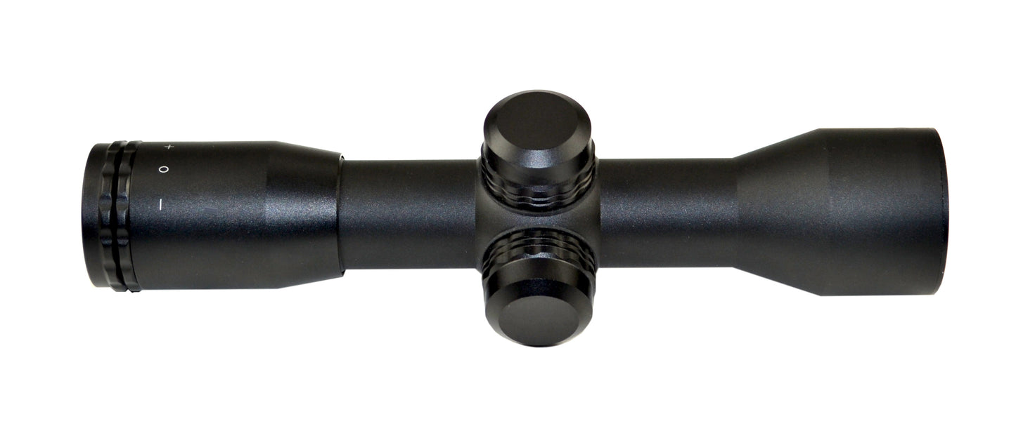 Kexuan 4X32MR Compact Scope with Rangefinder Reticle and 1" Picatinny Scope Rings