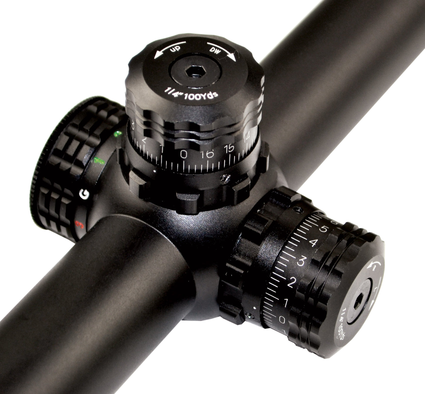 Kexuan 6-24X50 Magnification Hunting Rifle Scope with R/G/B/ Illuminated Mil Dot Reticle