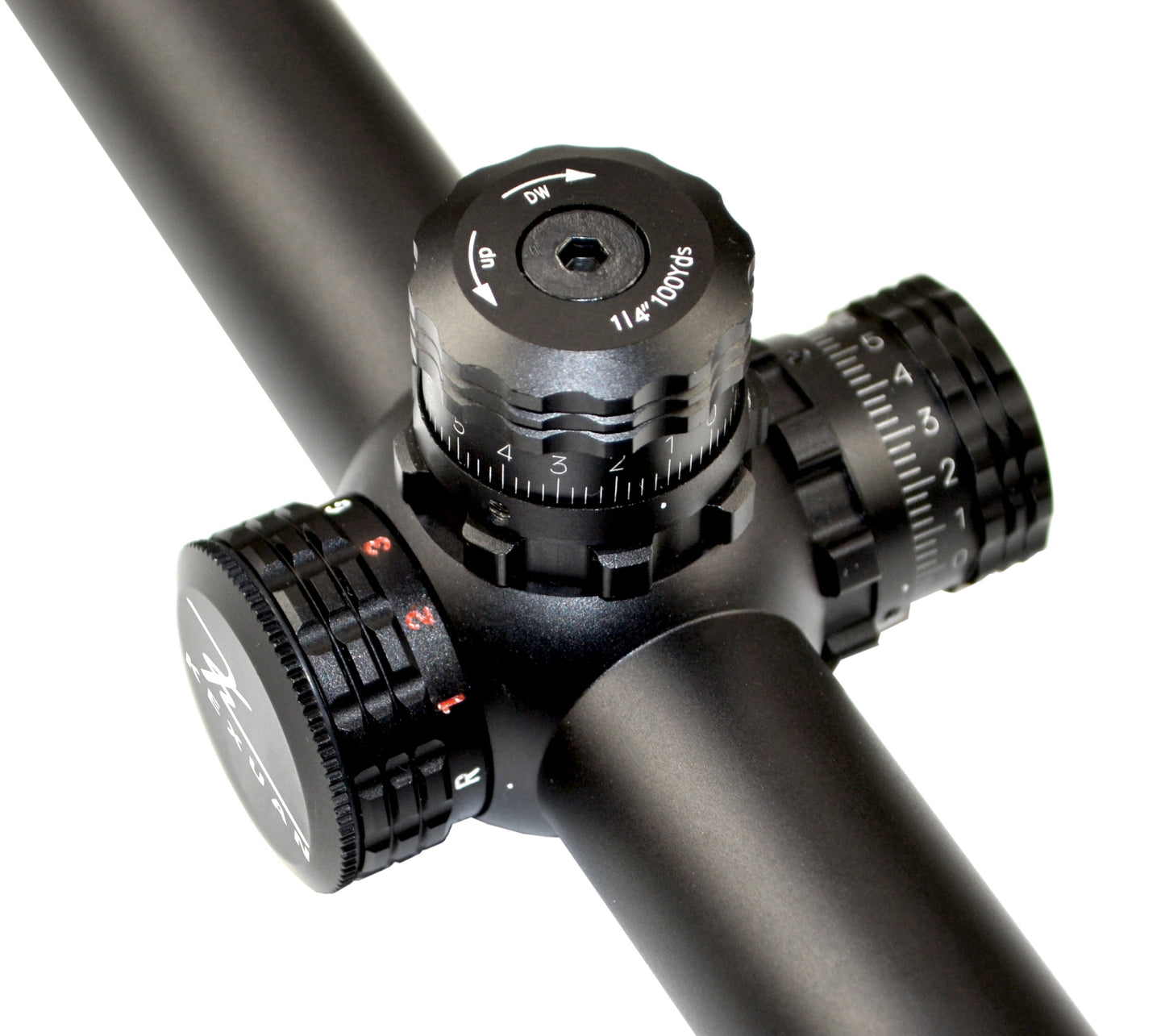 Kexuan 6-24X50 Magnification Hunting Rifle Scope with R/G/B/ Illuminated Mil Dot Reticle