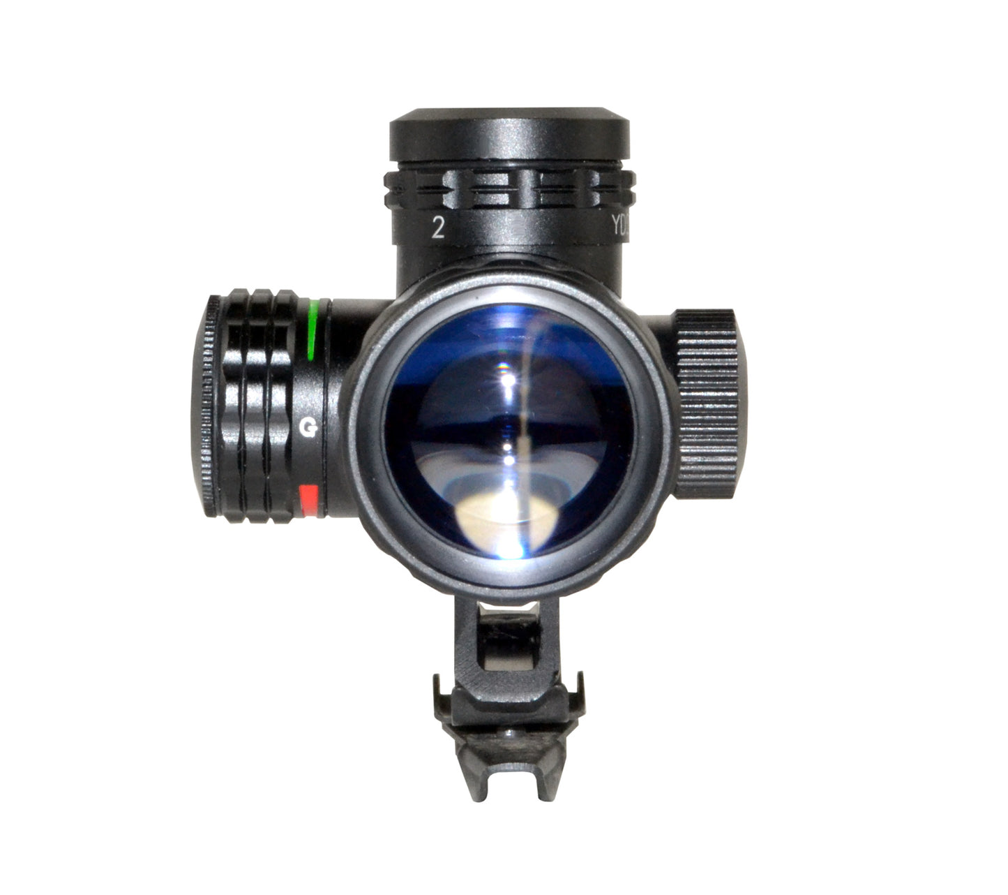 4X20MM Compact Rifle Scope with Illuminated Red/Green Duplex Reticle with Carry Handle Mount