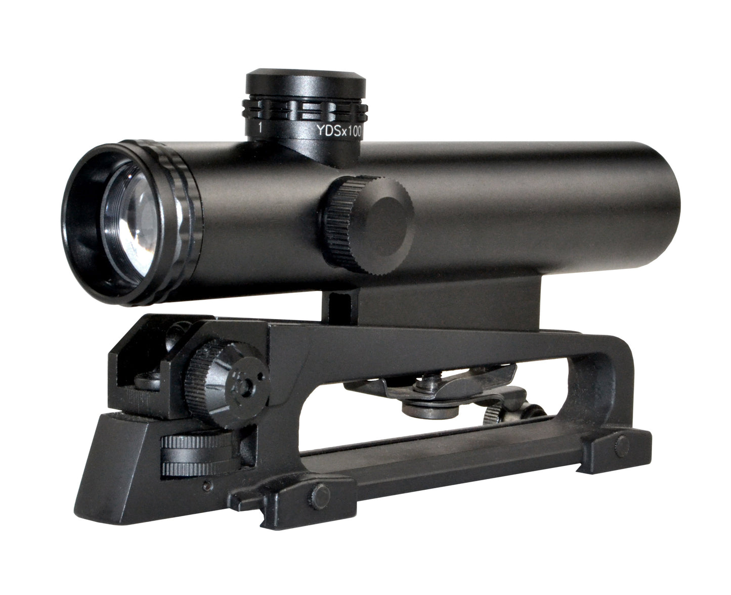 4X20MM Compact Rifle Scope with Illuminated Red/Green Duplex Reticle with Carry Handle Mount