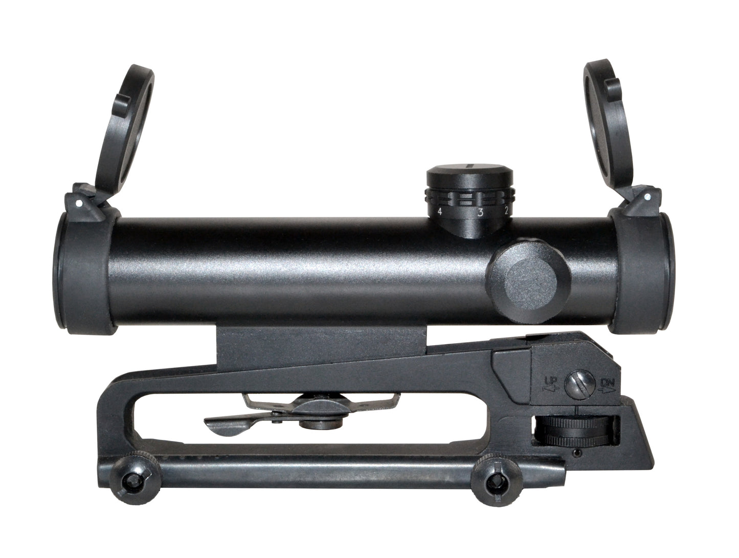 4X20MM Compact Rifle Scope with Illuminated Red/Green Duplex Reticle with Carry Handle Mount