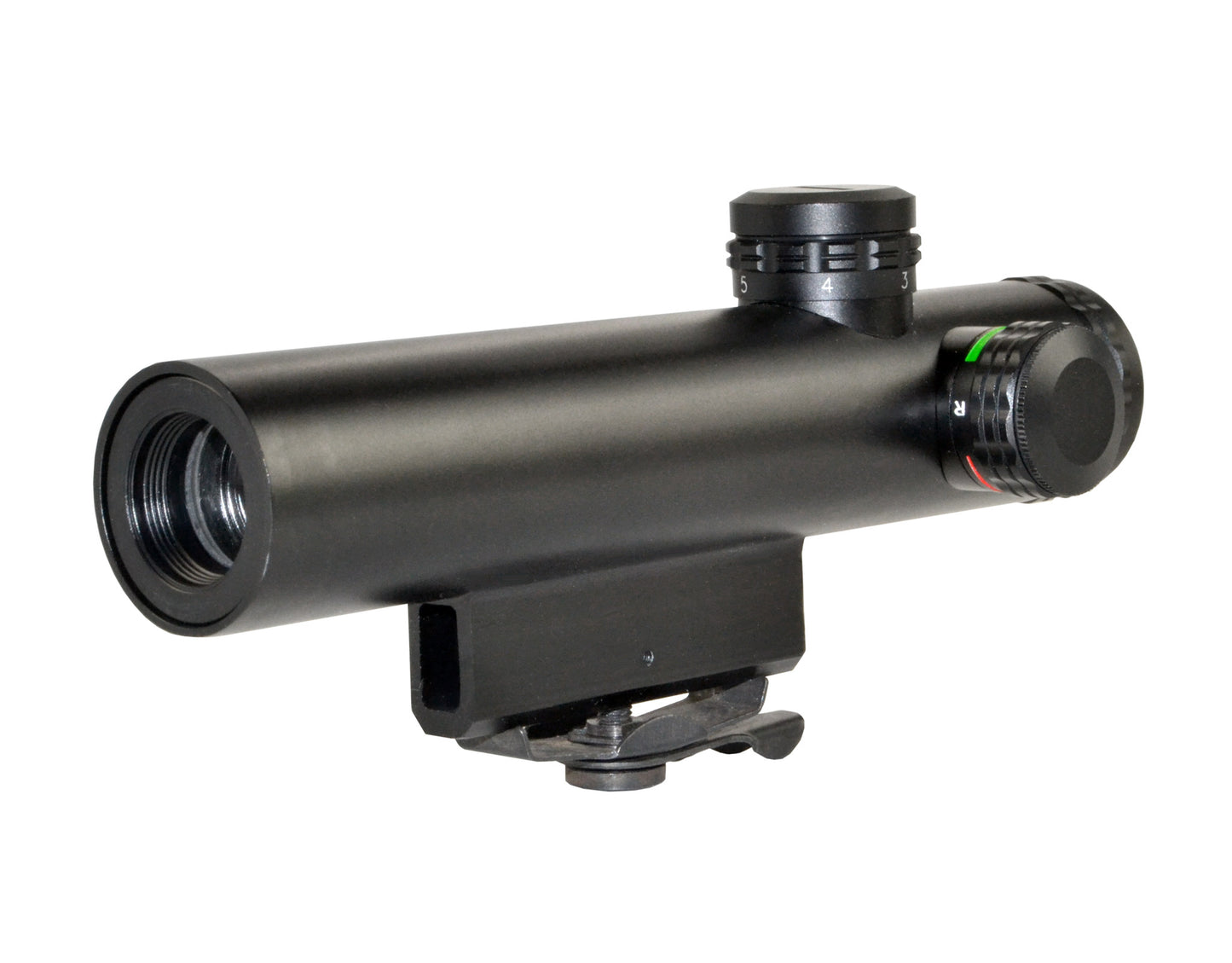 4X20MM Compact Rifle Scope with Illuminated Red/Green Duplex Reticle with Carry Handle Mount