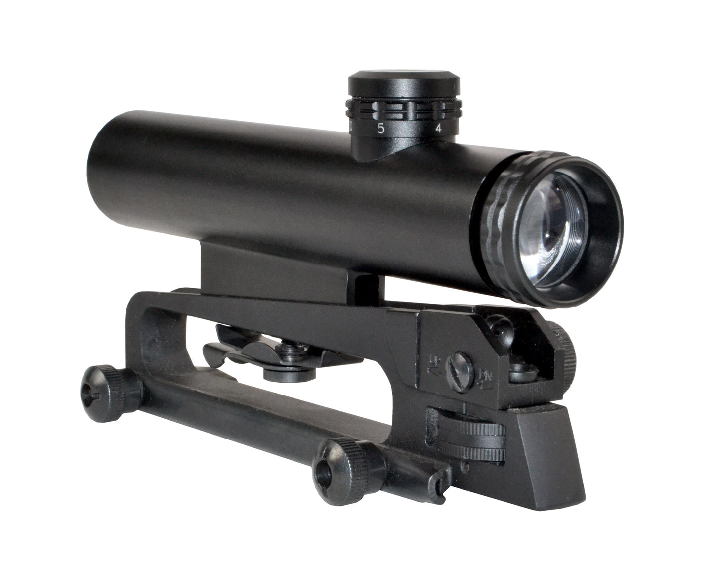 4X20MM Compact Rifle Scope with Duplex Reticle with Carry Handle Mount