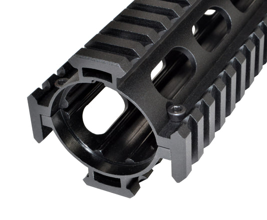 2 Piece Drop In Quad Rail Handguard. Fits LR .308 Low Profile, 8.75" Mid Length