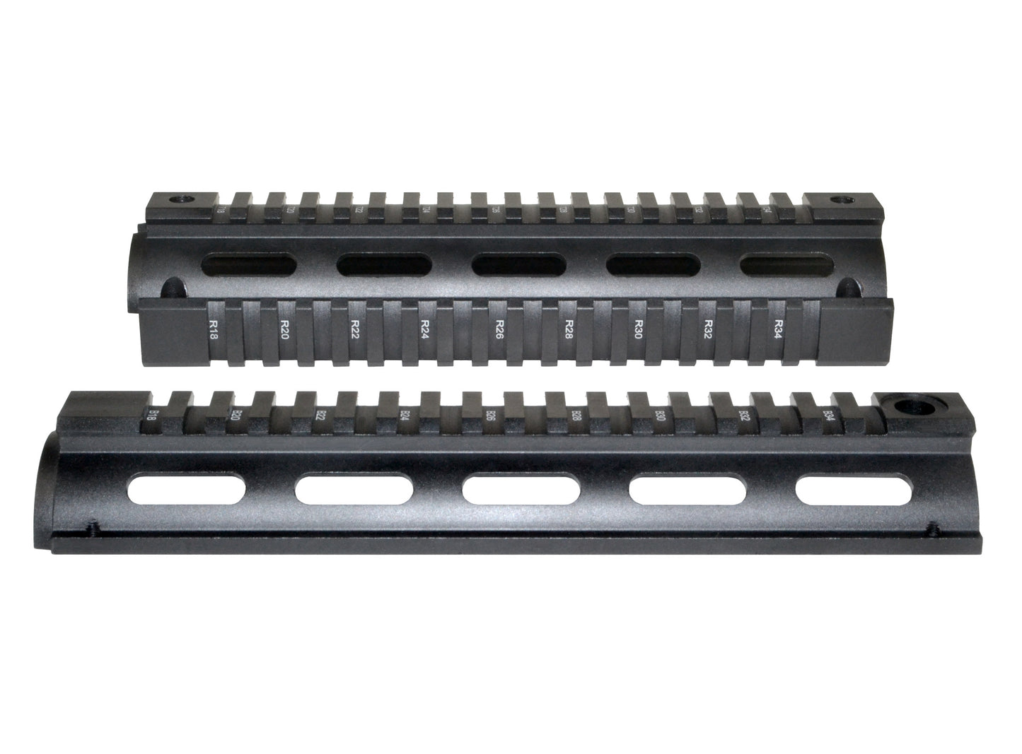 2 Piece Drop In Quad Rail Handguard. Fits LR .308 Low Profile, 8.75" Mid Length