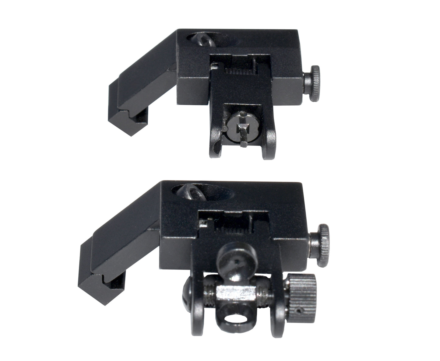 Presma Front & Rear 45 Degree Offset Flip Up Sight Combo Set - Aluminum