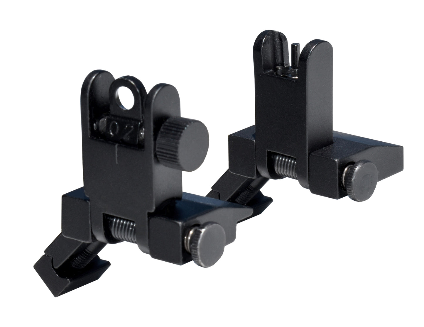Presma Front & Rear 45 Degree Offset Flip Up Sight Combo Set - Aluminum