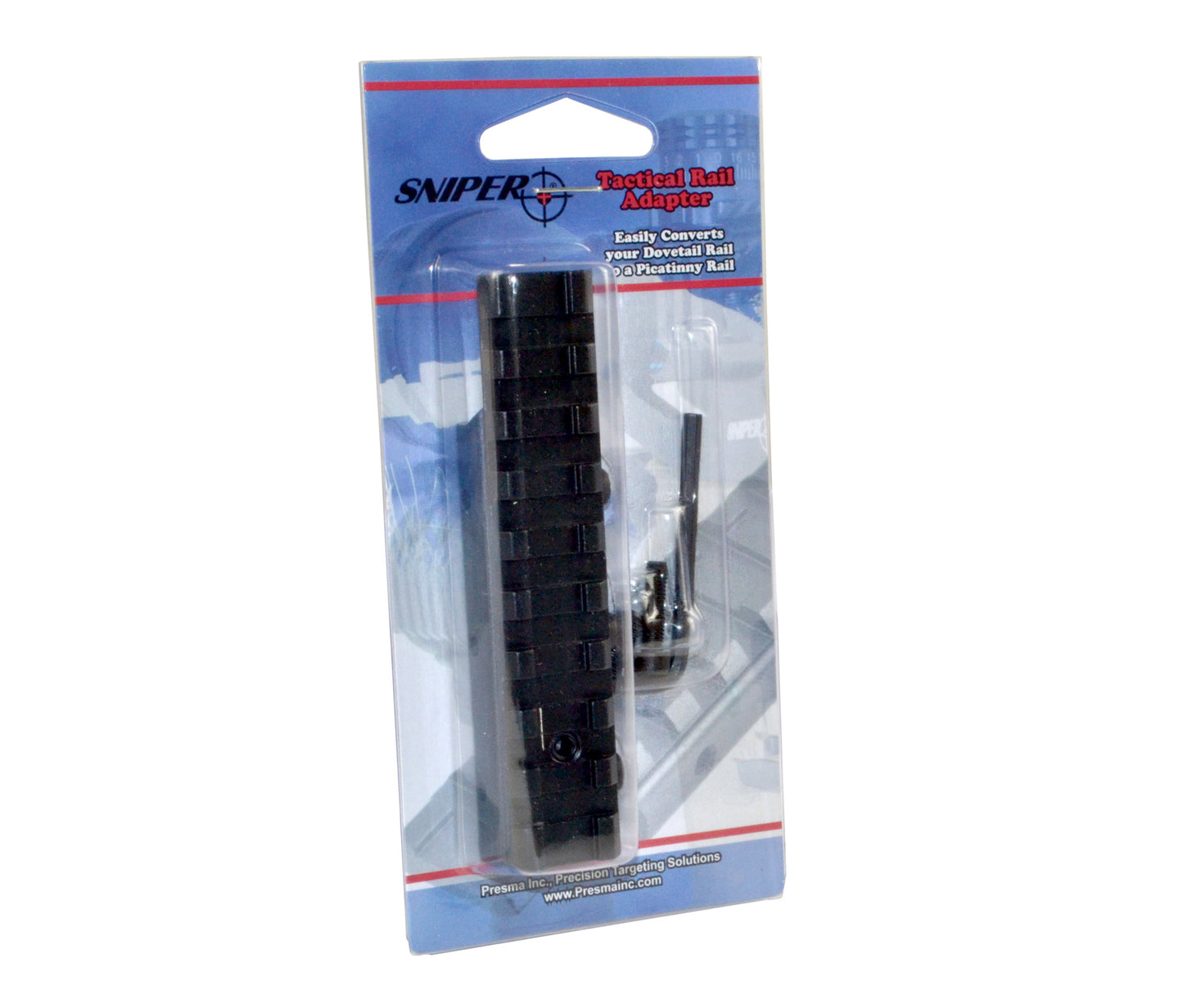 Dovetail .22 to Picatinny RaiL Scope Mount Adaptor - 9 Slots