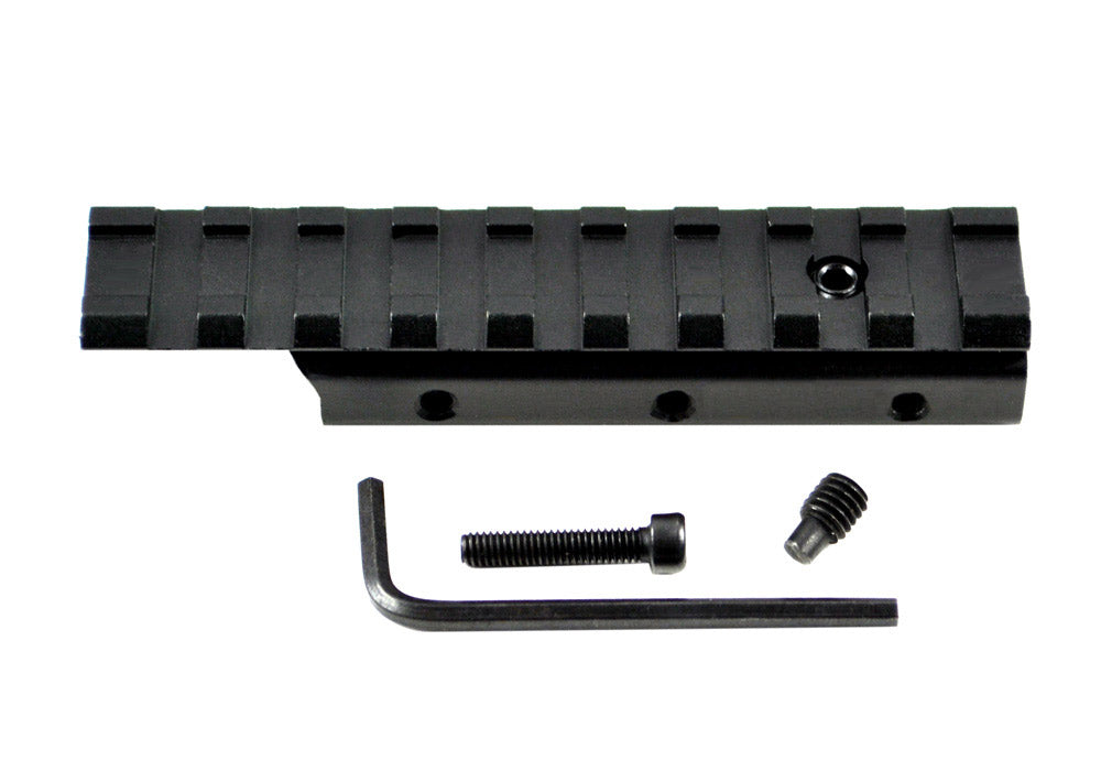 Dovetail .22 to Picatinny RaiL Scope Mount Adaptor - 9 Slots