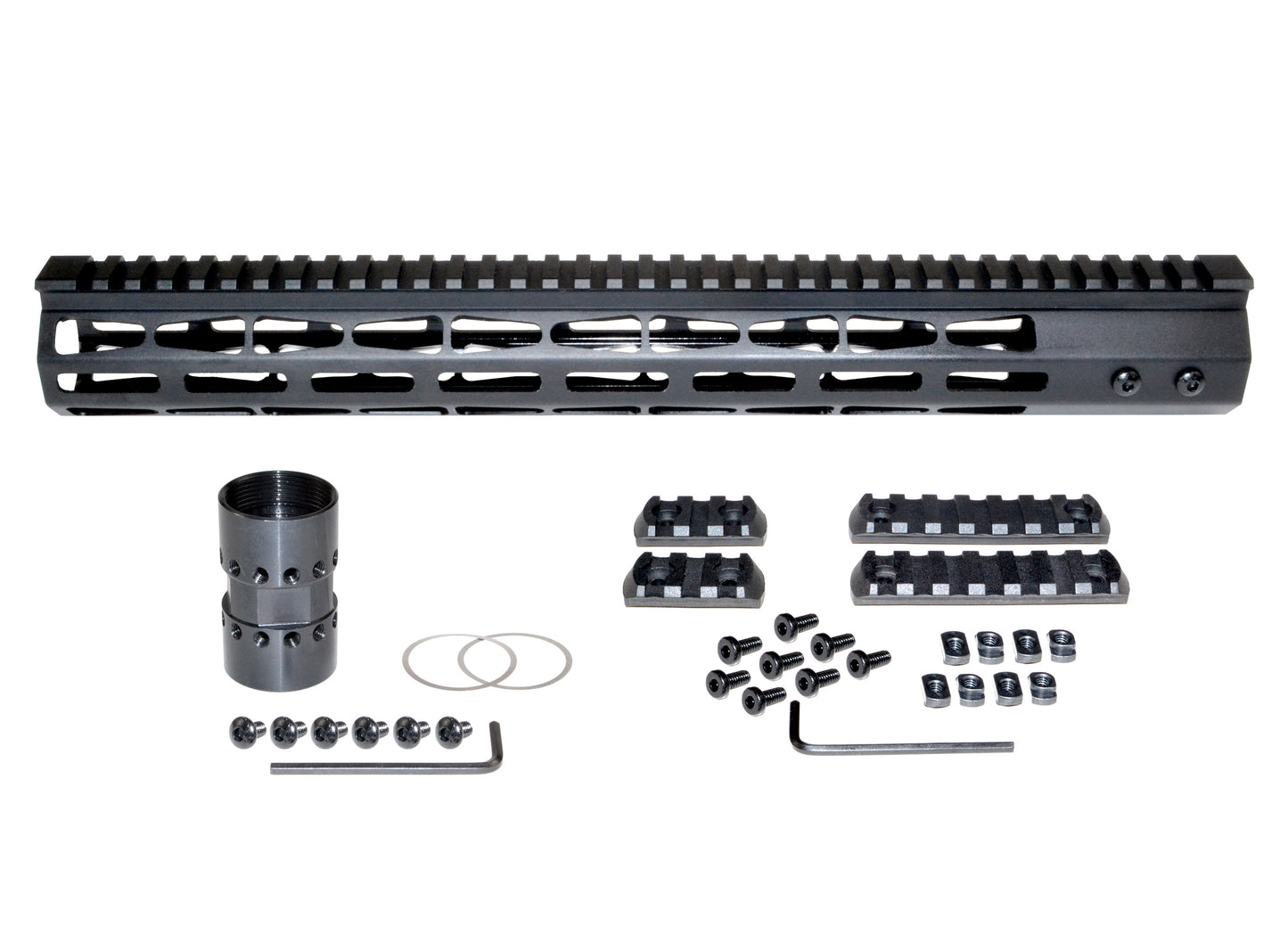 New! Presma Super Light Weight 15" Free Float M-LOK Handguard with Full Top Rail, AR-15 .223/5.56