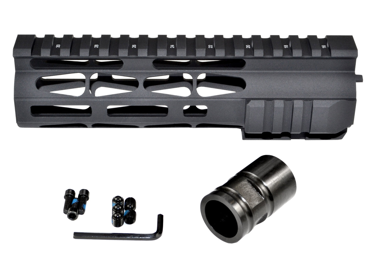 Presma® AR-15 M-LOK Series Slim Free Float Handguards, 7"