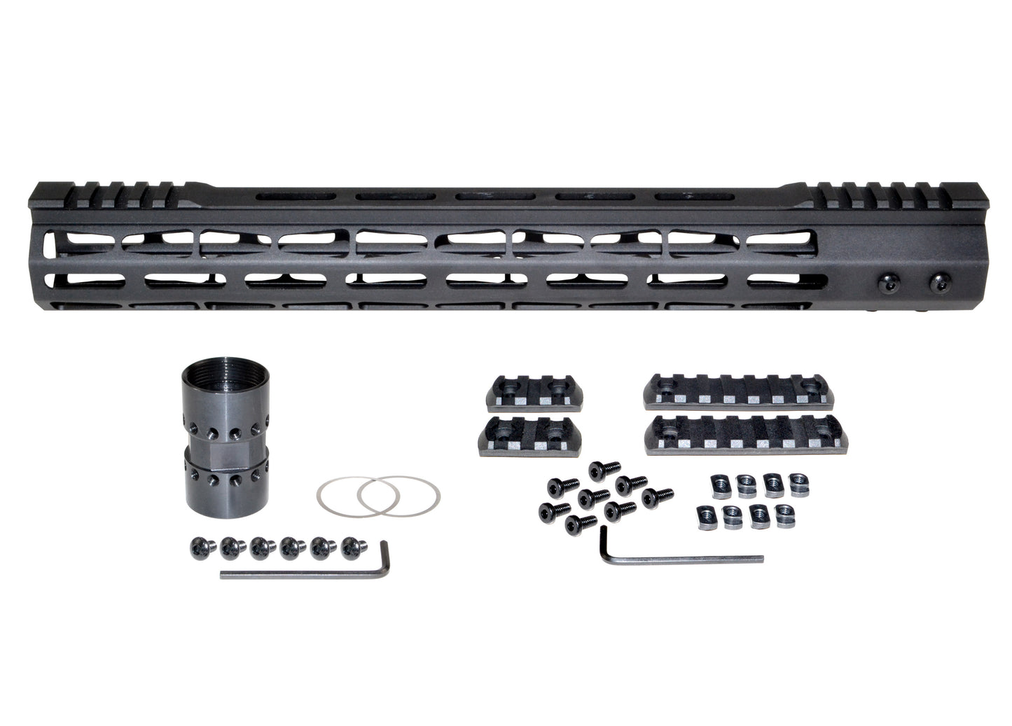 New! Presma Super Light Weight 15" Free Float M-LOK Handguard with Partial Top Rail, AR-15 .223/5.56