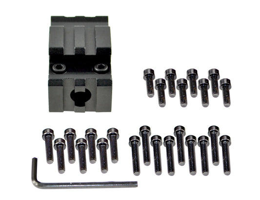 2 Slot Riser Barrel Mount with Laser or Flashlight Mount