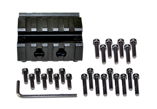 5 Slot Barrel Mount with Laser or Flashlight Mount