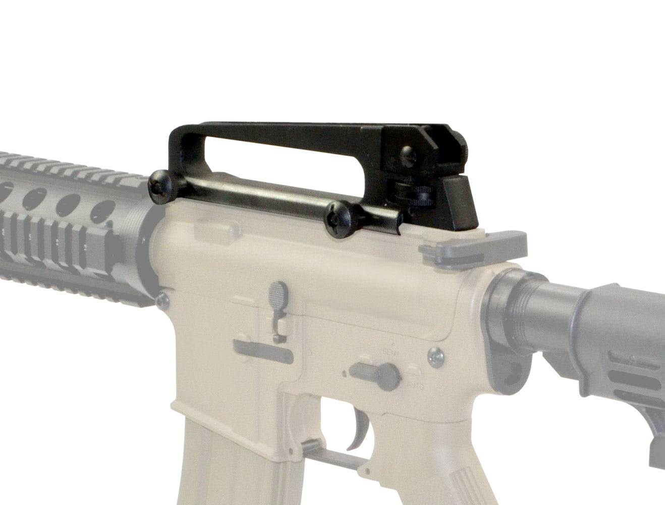 AR 15 Carry Handle with Dual Aperture Rear Sight