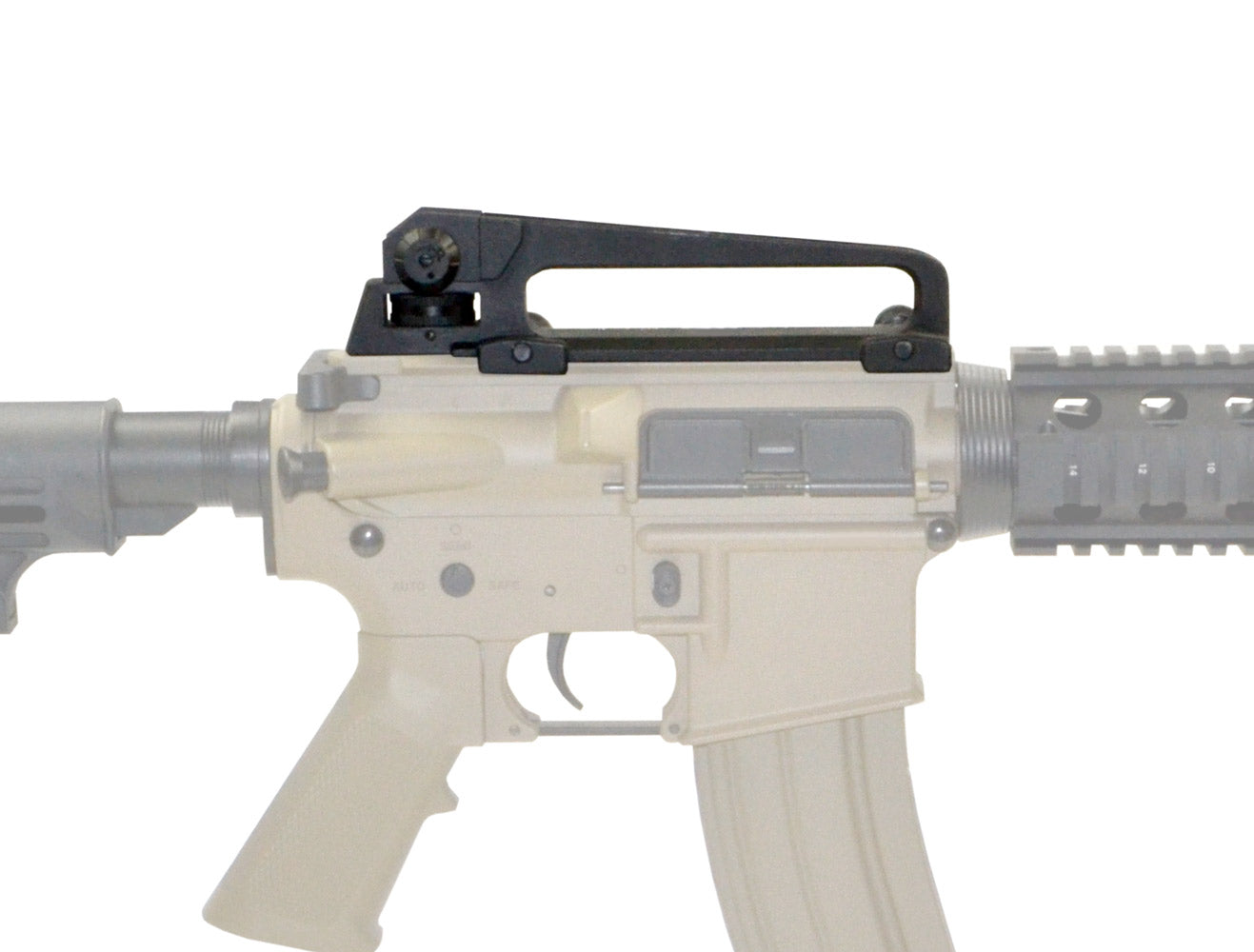 AR 15 Carry Handle with Dual Aperture Rear Sight