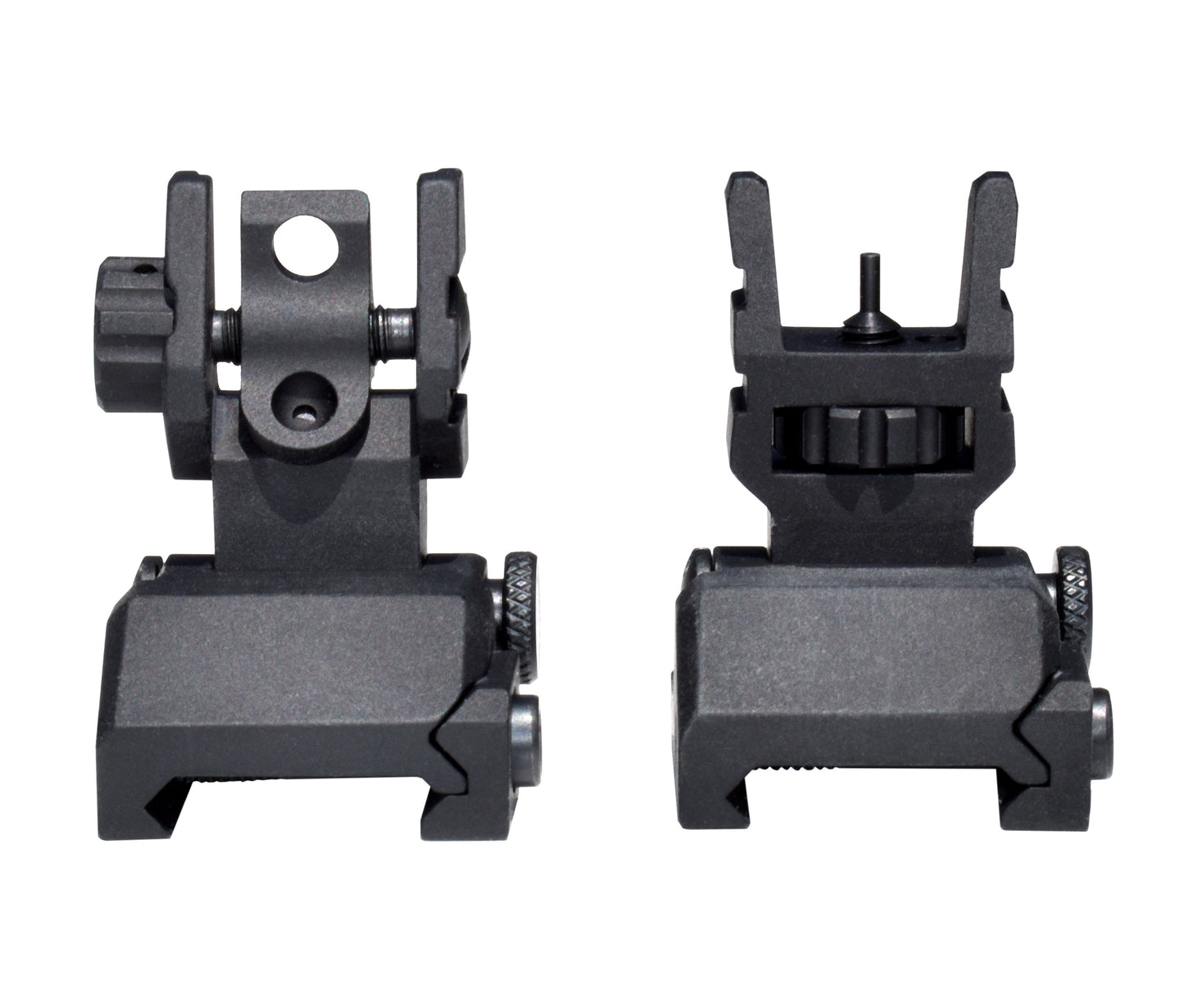 Trinity Force Deluxe Flip Up Front and Rear Iron Sight Set, Aluminum