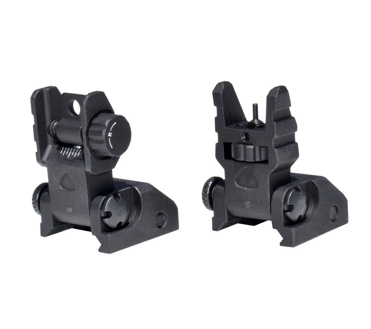 Trinity Force Deluxe Flip Up Front and Rear Iron Sight Set, Aluminum