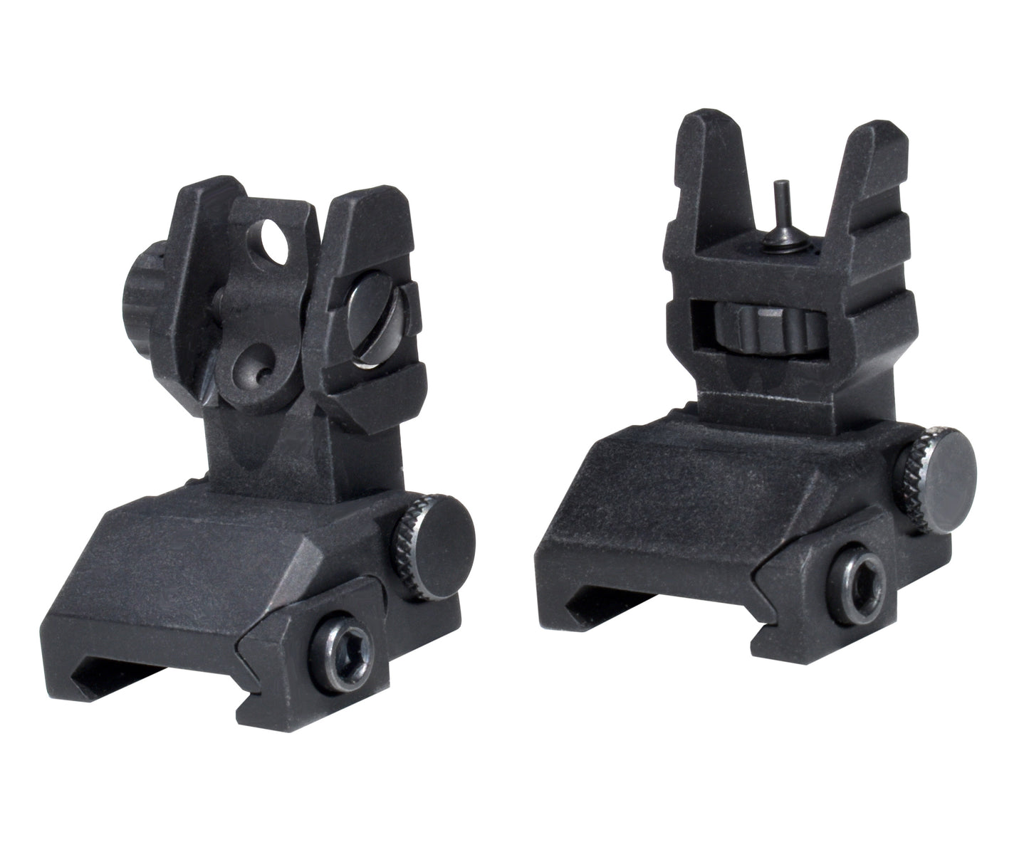 Trinity Force Deluxe Flip Up Front and Rear Iron Sight Set, Aluminum