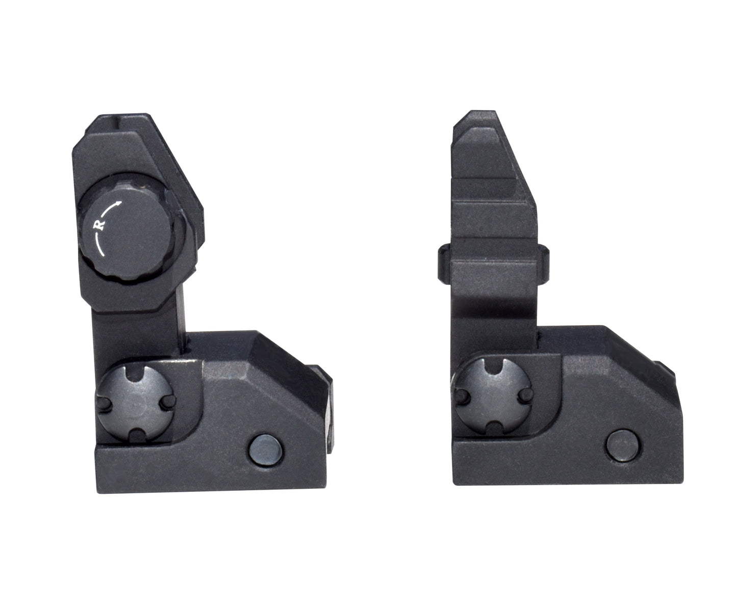 Trinity Force Deluxe Flip Up Front and Rear Iron Sight Set, Aluminum