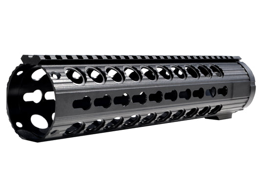 Kexuan 10.437" Free Float Keymod Handguard for AR-10 LR 308 Low Profile, Large 1.935" ID