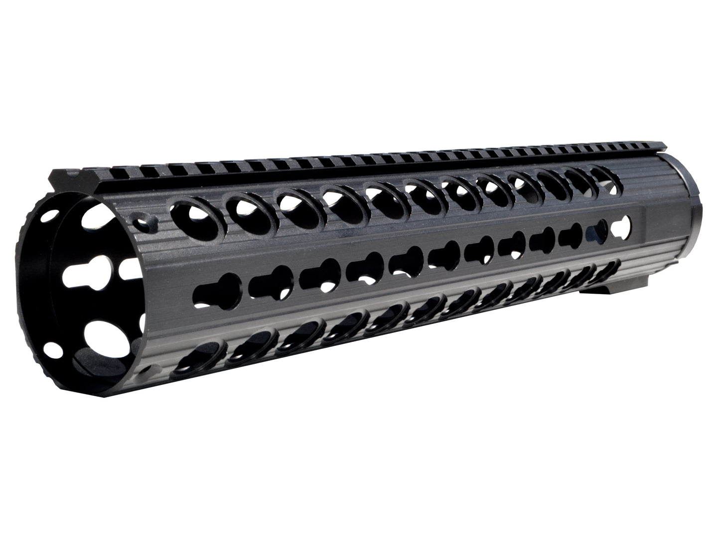 Kexuan 12.375" Free Float Keymod Handguard for AR-10 LR 308 Low Profile, Large 1.935" ID