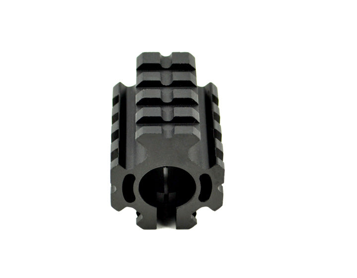 Low Profile 0.75" Dia Gas Block with Pin and Mini Quad Rail Accessory Mount