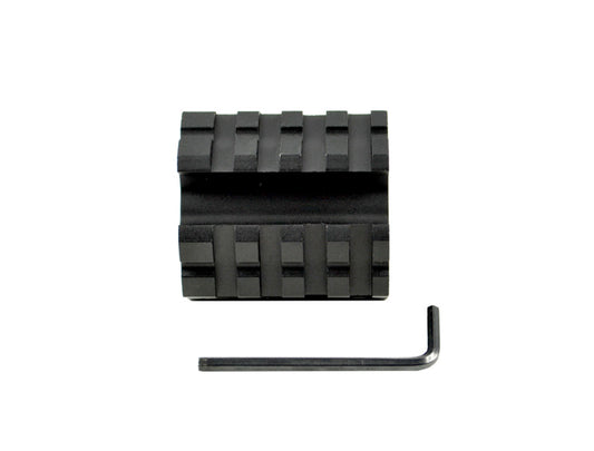 Low Profile 0.75" Dia Gas Block with Pin and Mini Quad Rail Accessory Mount