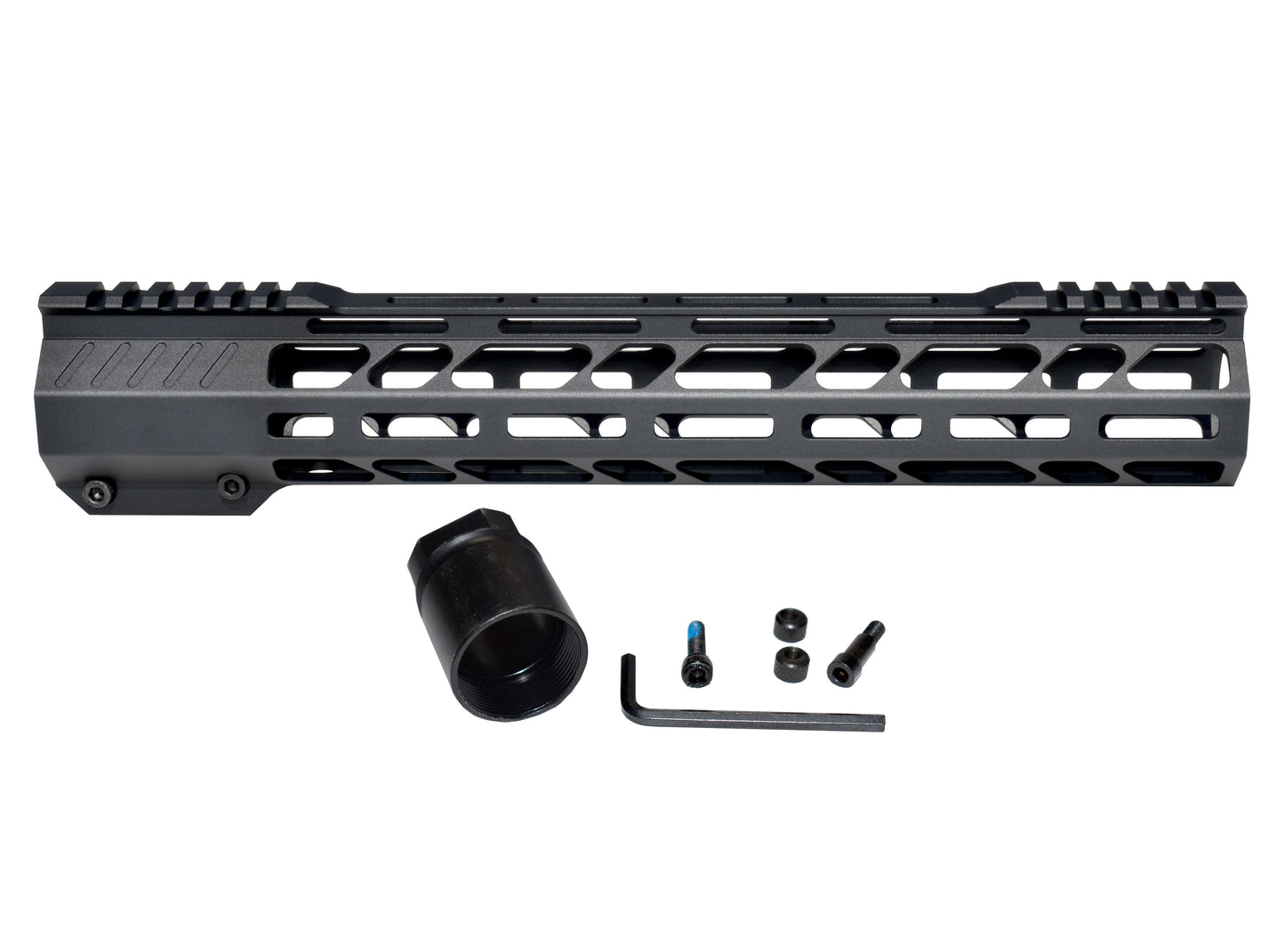 Lightweight 13" M-LOK Free Float Handguard for AR-10 DPMS 308 High Profile, Easy Mount Barrel Nut
