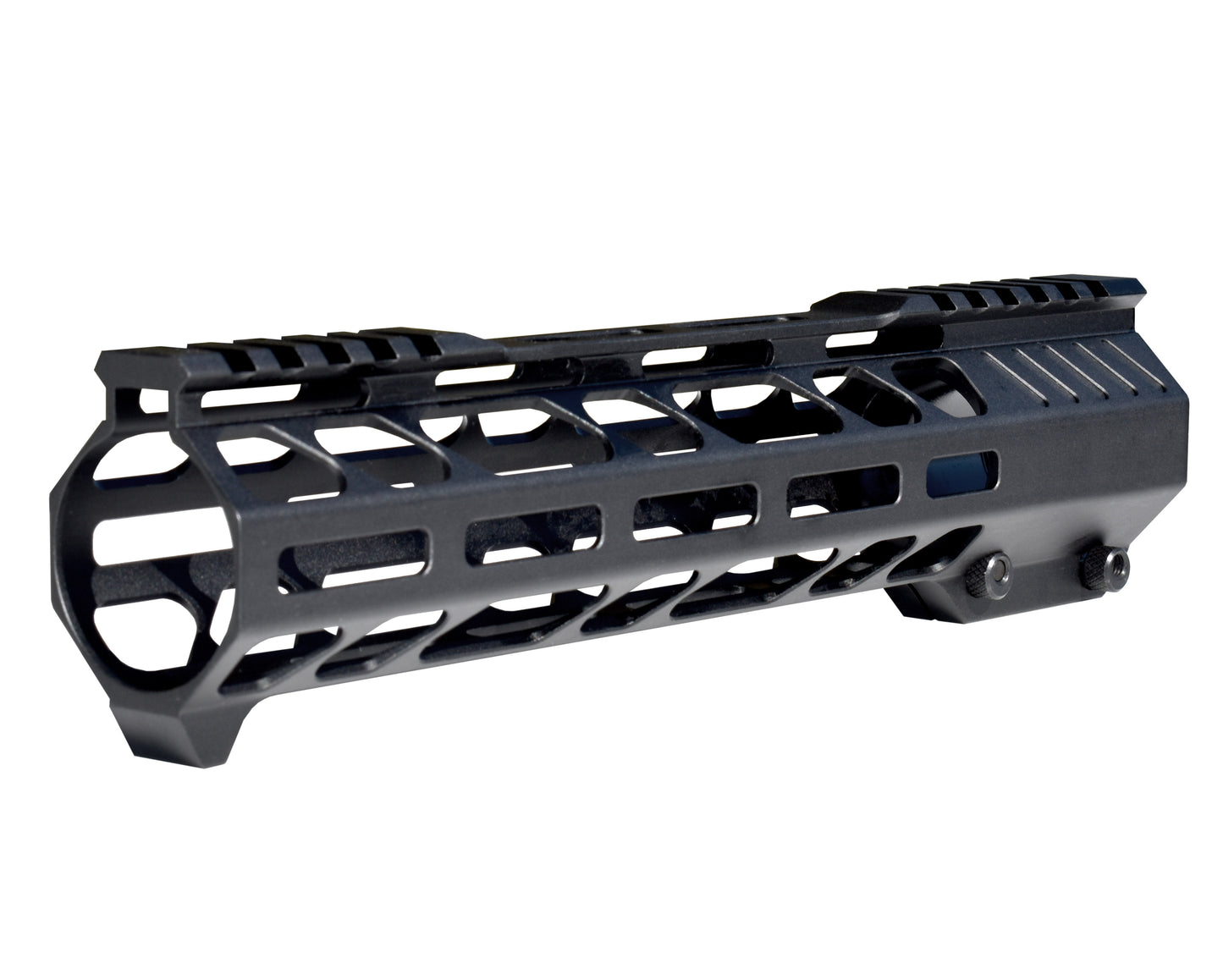 Lightweight 10" M-LOK Free Float Handguard for AR-10 DPMS 308 Low Profile, with easy mount barrel nut and integrated handstop