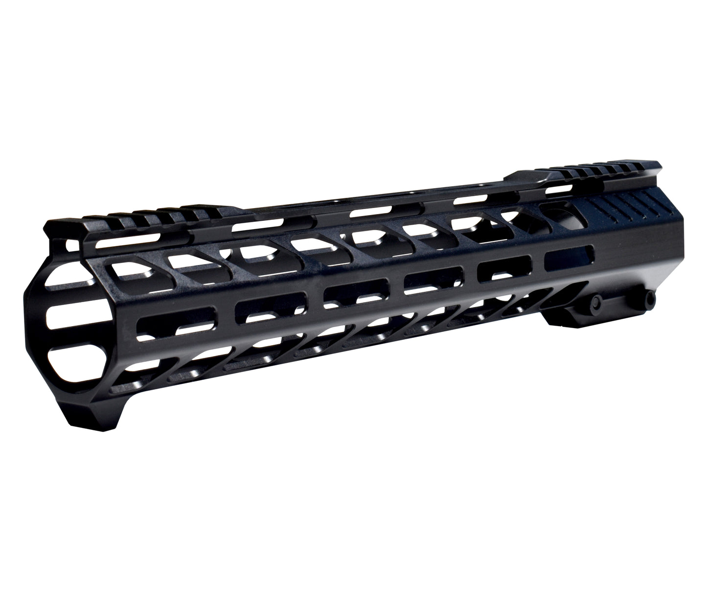 Lightweight 12" M-LOK Free Float Handguard for AR-10 DPMS 308 Low Profile, with easy mount barrel nut and integrated handstop