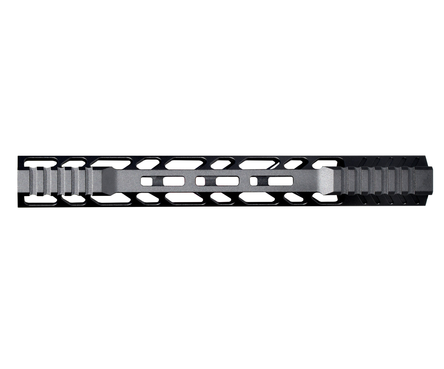 Super Slim 12" M-LOK Free Float Handguard for AR-15 223/5.56, with Integrated Fore-End Hand Stop