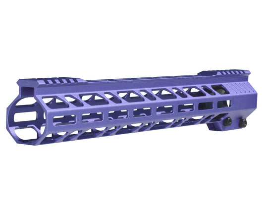 Super Slim 15" M-LOK Free Float Handguard for AR-15 223/5.56, Purple