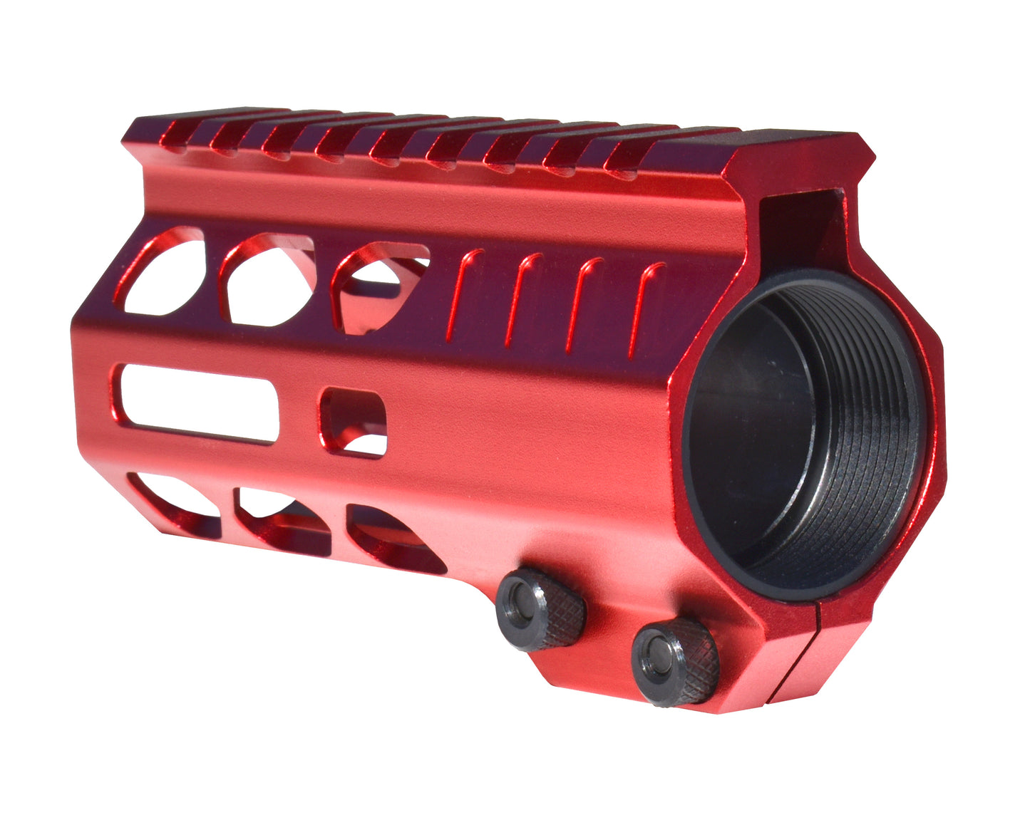 Super Slim 4.2" Pistol Length M-LOK Free Float Handguard for AR-15 and AR Pistols, Red