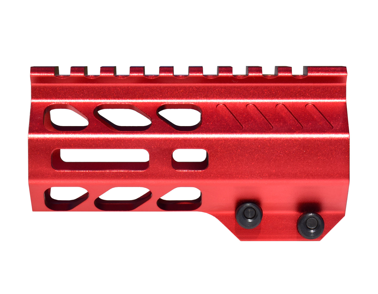 Super Slim 4.2" Pistol Length M-LOK Free Float Handguard for AR-15 and AR Pistols, Red