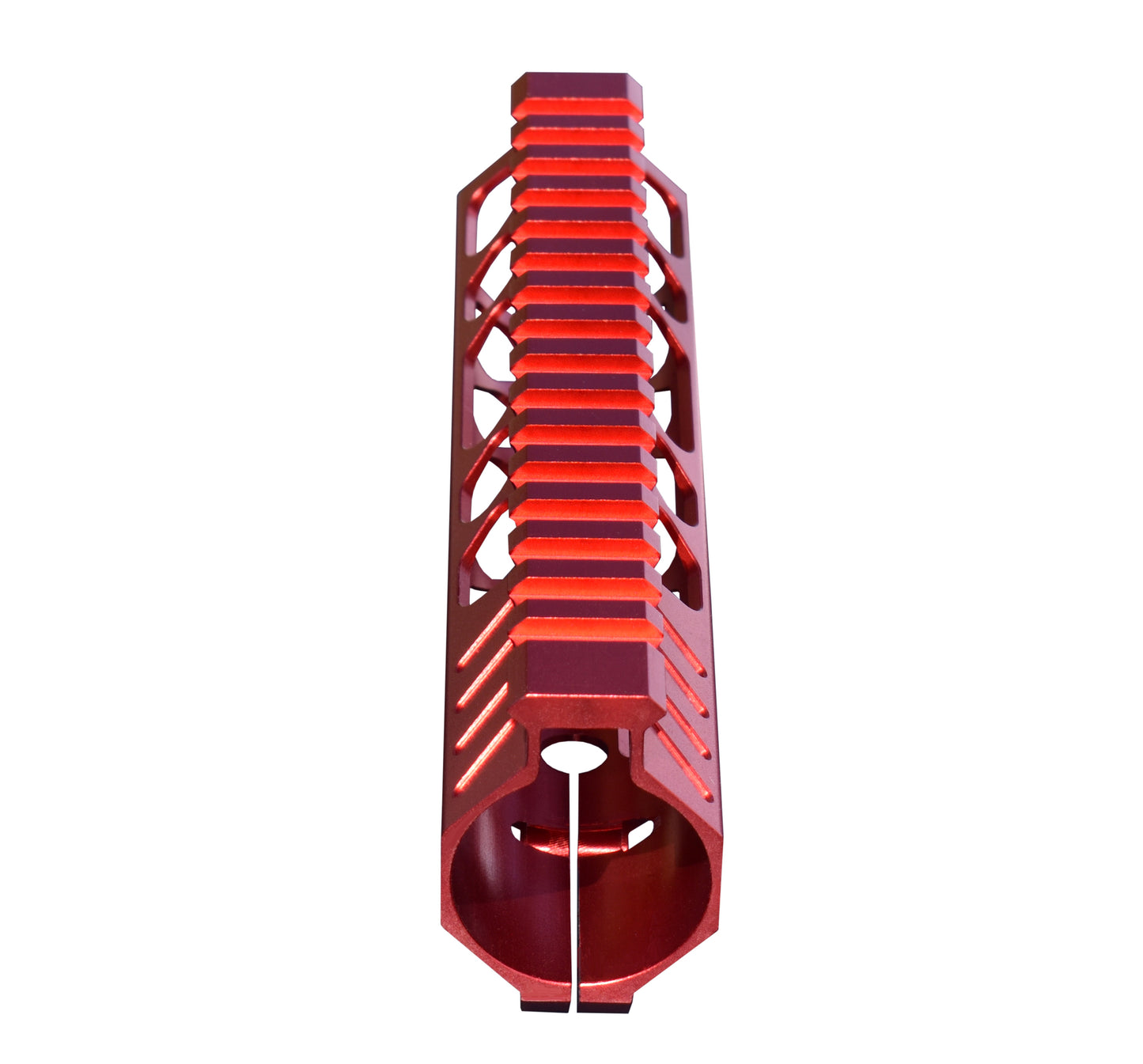 Super Slim 7" M-LOK Free Float Handguard for AR-15 223/5.56 and AR Pistols, with Integrated Fore-End Hand Stop. Red