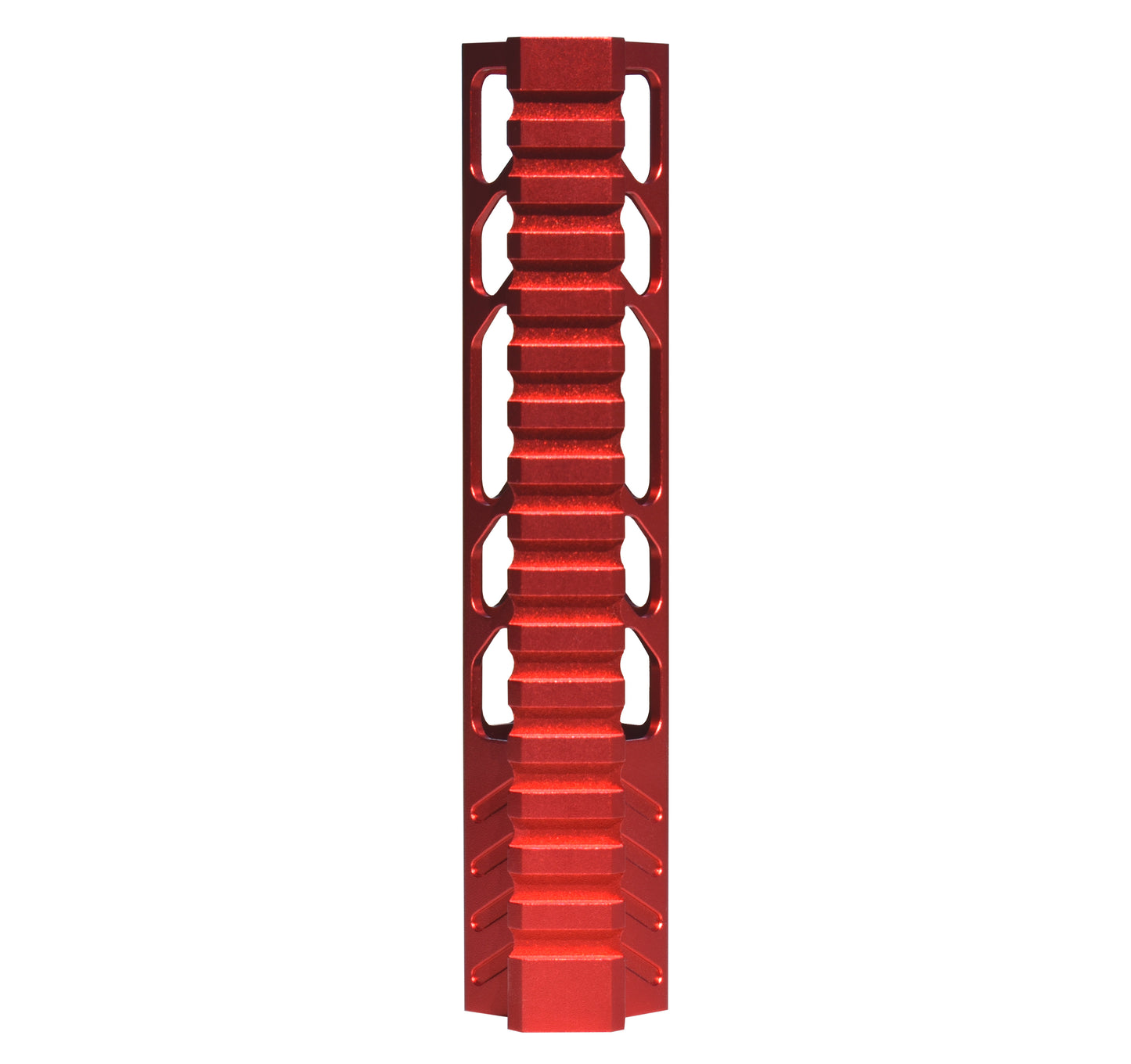 Super Slim 7" M-LOK Free Float Handguard for AR-15 223/5.56 and AR Pistols, with Integrated Fore-End Hand Stop. Red
