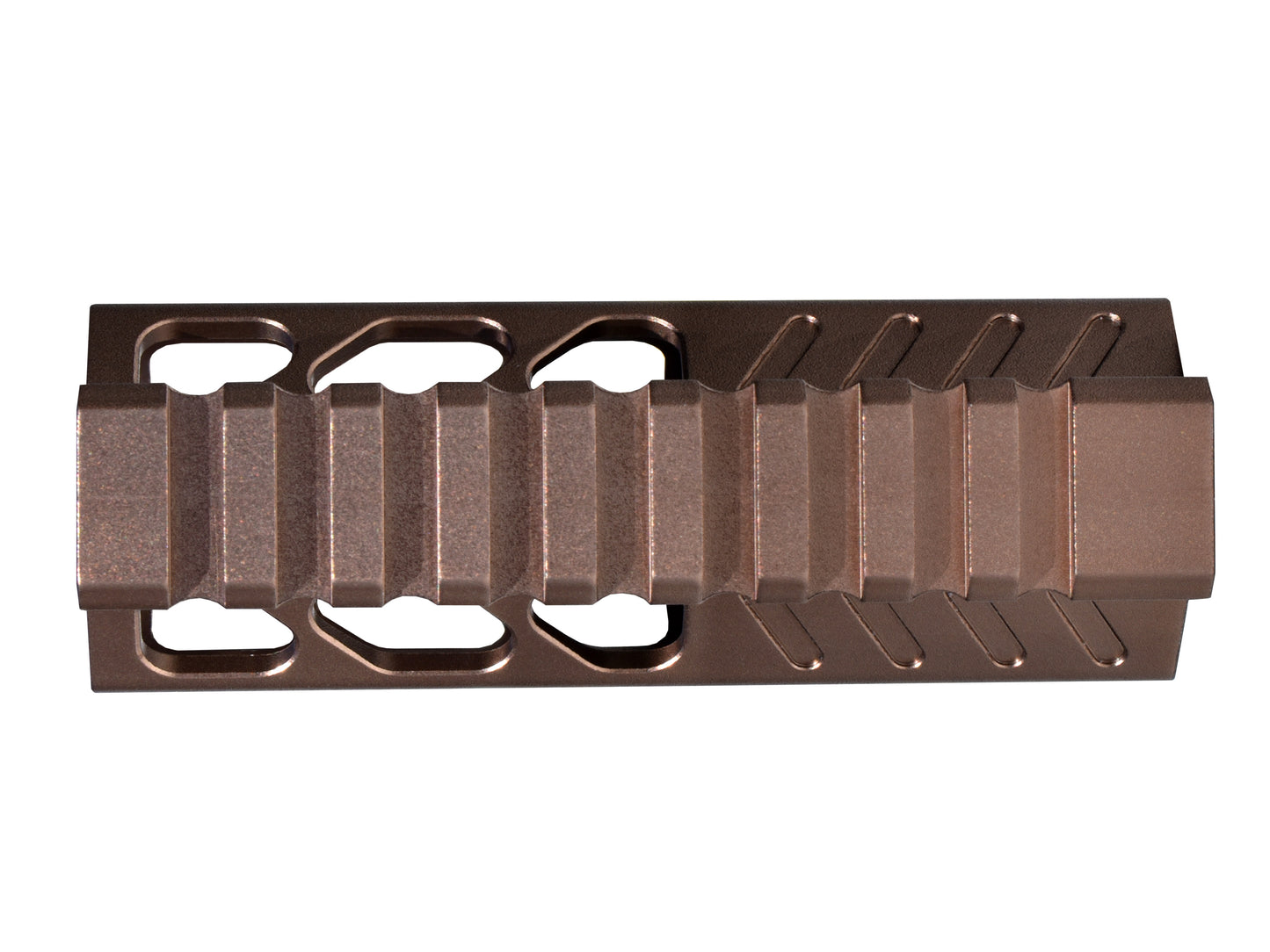 Super Slim 4.2" M-LOK Free Float Handguard for AR-15 223/5.56 and AR Pistols, with Integrated Fore-End Hand Stop, Brown
