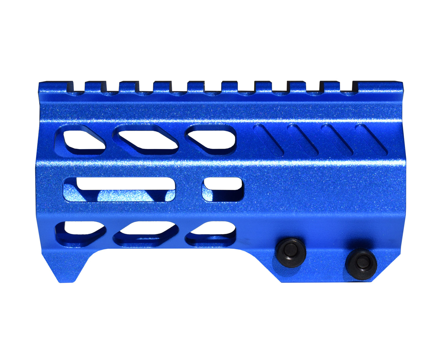 Super Slim 4.2" M-LOK Free Float Handguard for AR-15 223/5.56 and AR Pistols, with Integrated Fore-End Hand Stop, Dark Blue