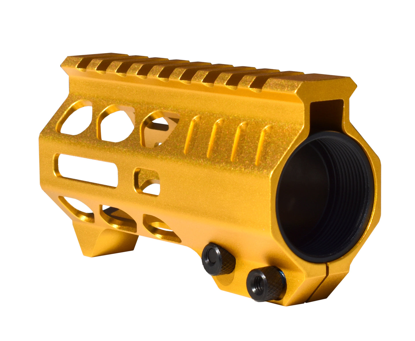 Super Slim 4.2" M-LOK Free Float Handguard for AR-15 223/5.56 and AR Pistols, with Integrated Fore-End Hand Stop, Orange