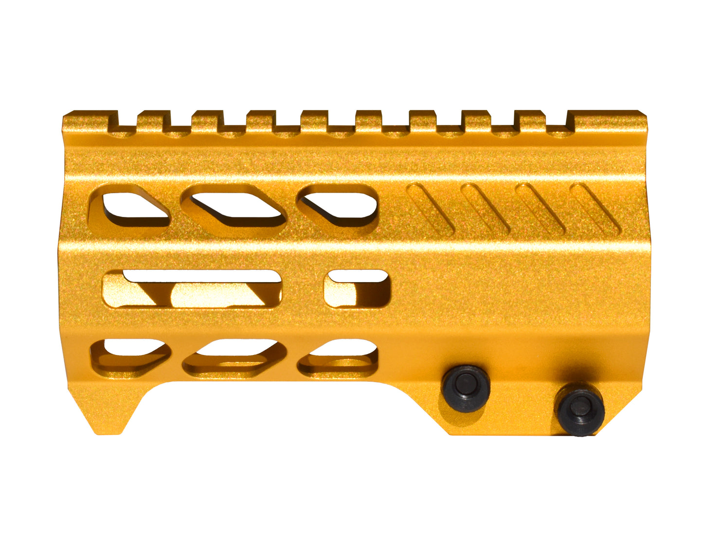 Super Slim 4.2" M-LOK Free Float Handguard for AR-15 223/5.56 and AR Pistols, with Integrated Fore-End Hand Stop, Orange