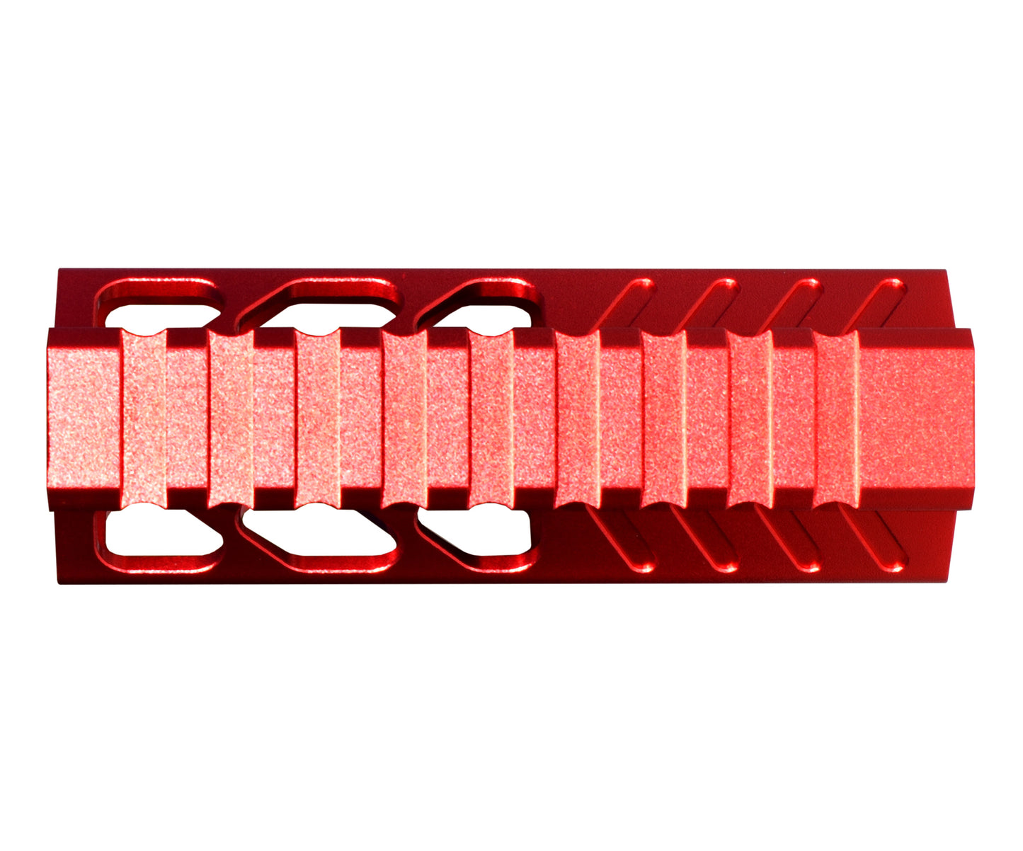 Super Slim 4.2" M-LOK Free Float Handguard for AR-15 223/5.56 and AR Pistols, with Integrated Fore-End Hand Stop, Red
