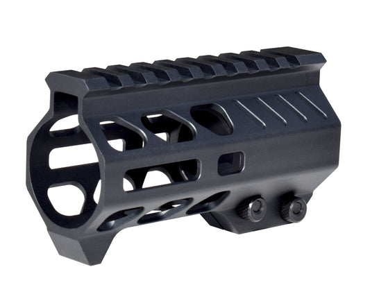 Super Slim 4.2" M-LOK Free Float Handguard for AR-15 223/5.56 and AR Pistols, with Integrated Fore-End Hand Stop