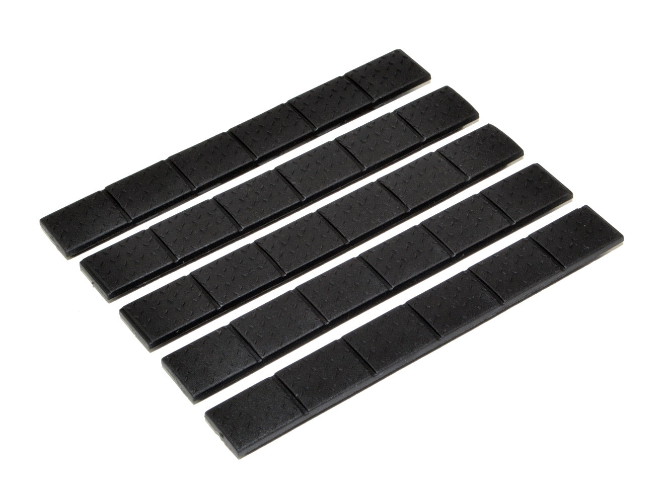 Handguard Rail Slot Covers 5 Piece Pack 4.75" Length (per Cover), Black