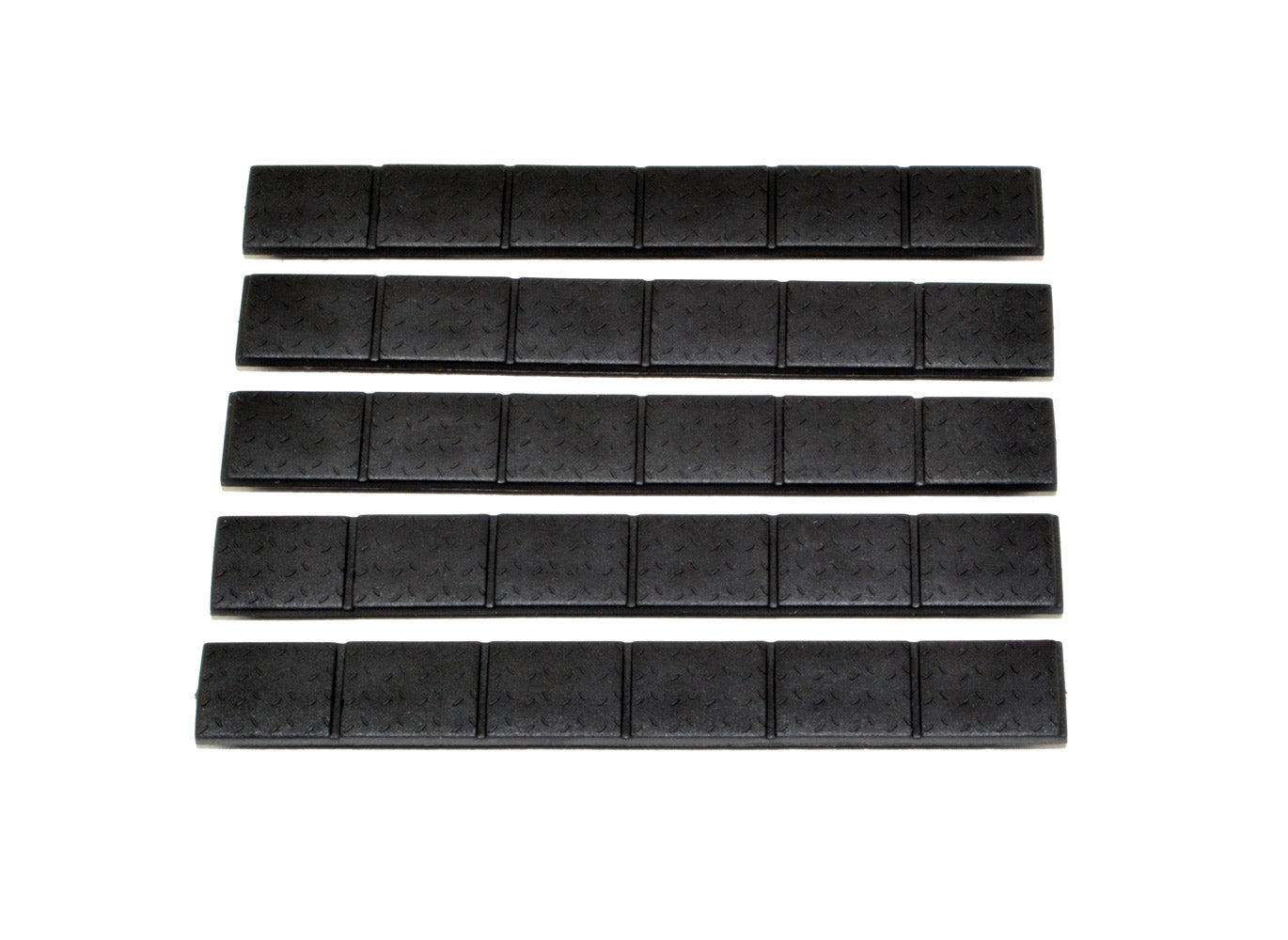 Handguard Rail Slot Covers 5 Piece Pack 4.75" Length (per Cover), Black