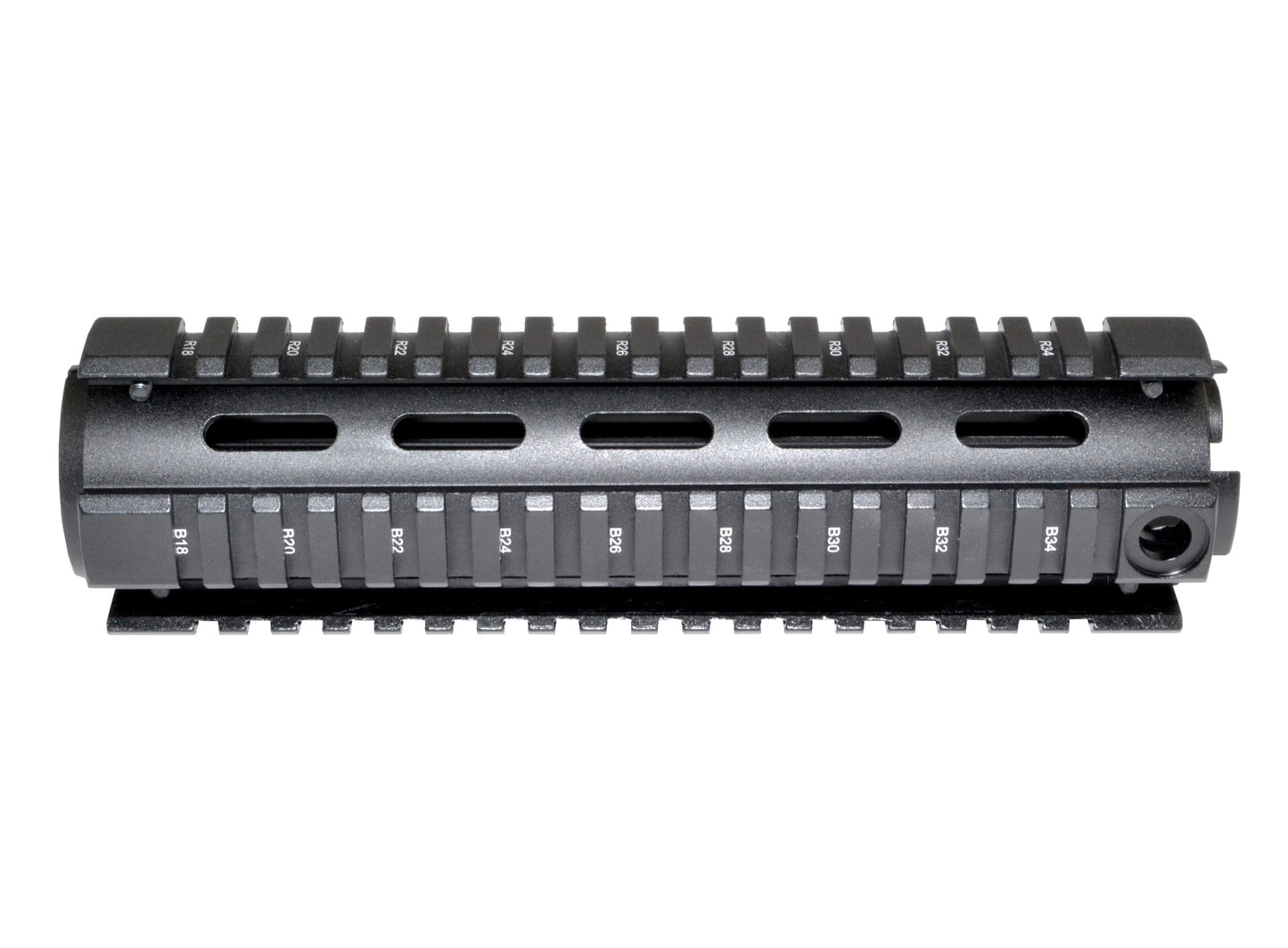 2 Piece Drop In Handguard Quad Rail Mount 8.75" Mid Length for .223 / 5.56