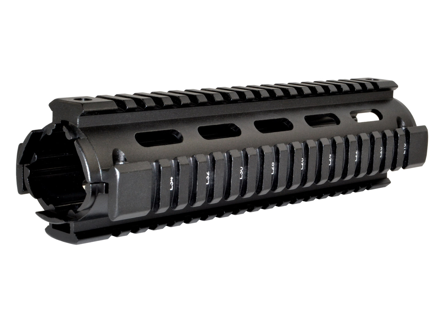 2 Piece Drop In Handguard Quad Rail Mount 8.75" Mid Length for .223 / 5.56